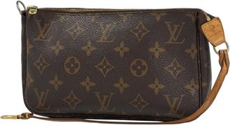 Louis Vuitton Brown Monogram Pochette Pouch (Pre-Owned)