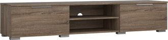 Tvilum Match 2 Drawer 2 Shelf TV Stand, Truffle Oak
