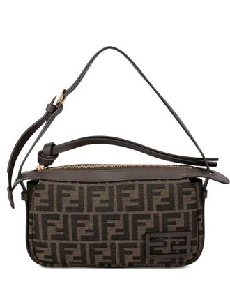 Fendi Simply Mini Jacquard Ff Shoulder Bags