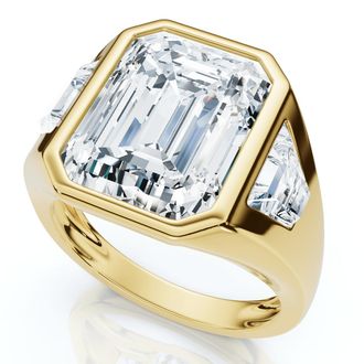 Pompeii3 Certified Mens 7Ct Anniversary Pinky Ring 14k Gold or Platinum Lab Grown
