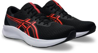 Asics Laufschuh ASICS PATRIOT 14, Herren, Gr. 46,5, schwarz (schwarz, flash rot), Textil, Schuhe Laufschuh
