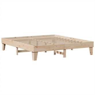 vidaXL Vidaxl - Estructura De Cama Sin Colch&oacute;n Madera Maciza De Pino 200x200 Cm