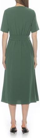 Alexia Admor Larisa Fit & Flare Dress in Fern Green at Nordstrom Rack, Size 10