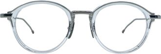 Thom Browne Round - Crystal Clear Rx Glasses