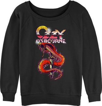 Ozzy Osbourne Juniors Ozzy Osbourne Cobra Logo Sweatshirt in Black at Nordstrom, Size Xx-Large