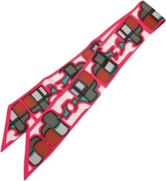 Herm&egrave;s Pre-owned Les Coupes Twilly Scarf - - Pre-owned - Donna - Rosa - ONE SIZE