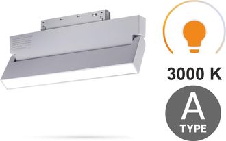 OEM Foco Lineal De Inundaci&oacute;n Blanca Ajustable De 12 W, 3 Cct, Tipo A, Para Rieles Magn&eacute;ticos Smart Track De 48 V Cc