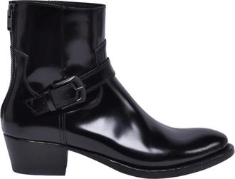 Pantanetti Stivaletto Spazzolato - Dames - Cowboylaarzen - Zwart - 38 EU - Leer - Schoenen
