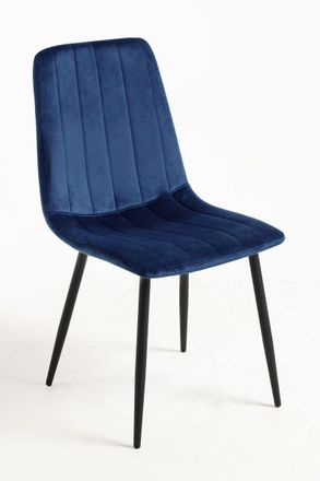 Regalos Miguel Sillas Comedor - Silla Liny Terciopelo - Azul