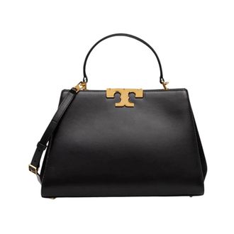 Tory Burch Tassen, Dames, Zwart, ONE Size, Leer, Medium Leather Handbag