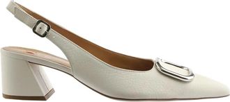 H&ouml;gl Jennifer Pump - Dames - Pumps - Wit - 35 EU - Leer - Schoenen