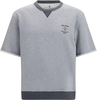 Brunello Cucinelli Gray Cotton Mens Sportswear