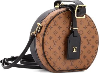 Louis Vuitton Petite Boite Chapeau Bag Reverse Monogram Canvas shoulder bag - Zwart