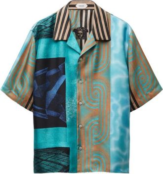 Versace Multicolor Regular Abstract Shirt