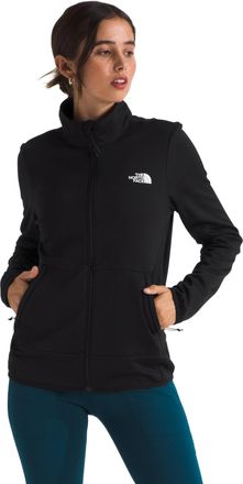 The North Face Womens Canyonlands Full-Zip Fleece Jacket - Teddy Jacket for Hiking & Outdoor Activities - Midweight Fleece with Secure-Zip Pockets - TNF Black, XS