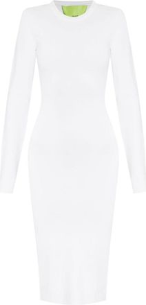 Gauge81 Huela fine-knit midi dress - women - Polyamide/Rayon - 34 - White