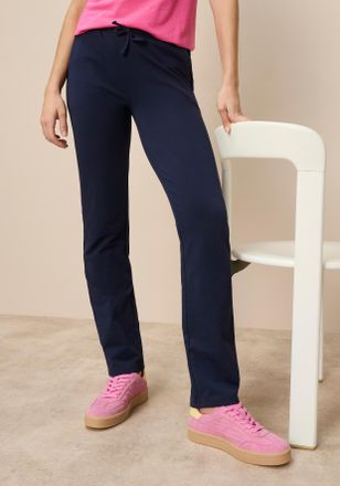 Flashlights Sweathose FLASHLIGHTS, Damen, Gr. 32/34, N-Gr, blau (marine), Sweatware, Obermaterial: 95% Baumwolle, 5% Elasthan, unifarben, Basic, l&auml;ssig geschnitte