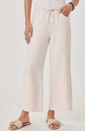 Splendid Lounge Wide Leg Crop Jeans in Moonstone White at Nordstrom, Size X-Small
