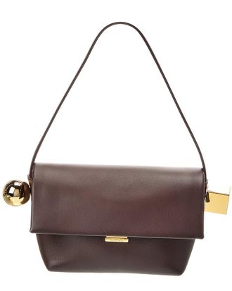 Jacquemus The Rond Carre Leather Shoulder Bag