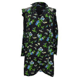 Sandro Sandro Mini Dress in Floral Print Silk