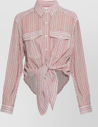 Isabel Marant striped cotton voile shirt