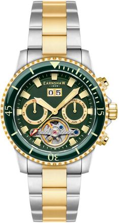 Earnshaw Duncan Automatic Green Dial Mens Watch ES-8312-66