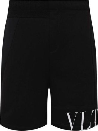 Valentino Black Modal Mens Shorts