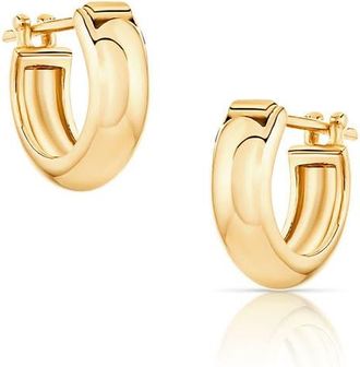 Thatch Vince Huggie Hoop Earrings in 14K Gold Plated at Nordstrom