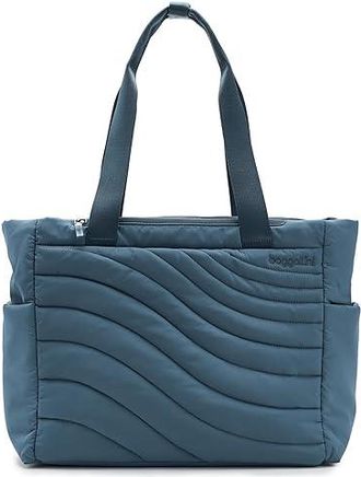 Baggallini Set Wave Tote Tote Handbags Mist Wave Puff, Polyester