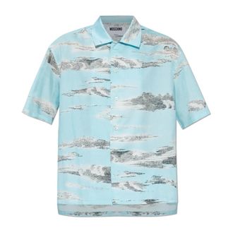 Moschino Shirts, female, Blue, Size: XS Shirt with print