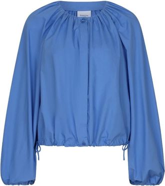 Dante6 Foret Balloon Poplin Blouse - Dames - Blouses & Shirts - Blauw - Maat: XS Katoen