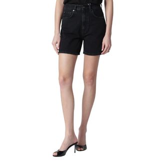 Anine Bing Denim Shorts, female, Black, Size: W27 Delaney Short