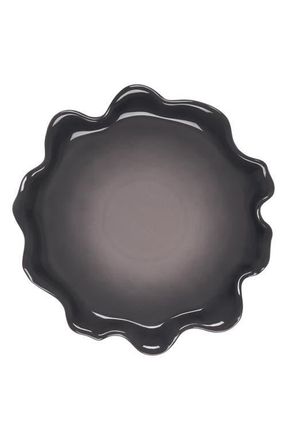 LE CREUSET Iris Stoneware Ruffle Platter in Oyster at Nordstrom, Size 14In