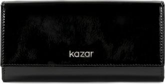 Kazar Accessoires, Dames, Zwart, ONE Size, Leer, Klassieke gelakte portemonnee
