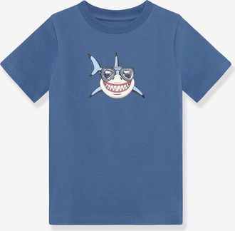 Minymo T-Shirt Print Jungen MINYMO mittelblau