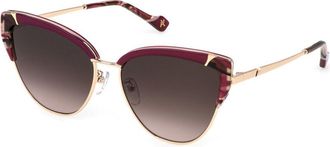 Yalea SYA157 ESTHER 300Y Womens Sunglasses Gold Size 57