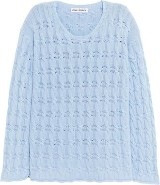 Our Legacy Maglione a lavorazione intrecciata - Blu