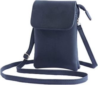 Generic Womens New Multi Compartment Single Shoulder Crossbody Frosting Bag Shoulder Bags for School (Black, One Size)