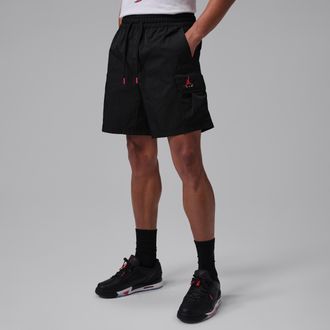 Nike Jordan Mens Jordan Brooklyn Woven Cargo Shorts in Black | IM8967-010