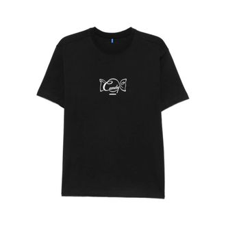 Ader Error T-Shirts, male, Black, Size: XL Crew Neck T-shirt