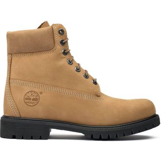 Timberland Mens 6 Premium Waterproof Boots - Tan Nubuck - Size UK 10