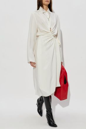 Maison Margiela Shirt Dress, Womens, Cream