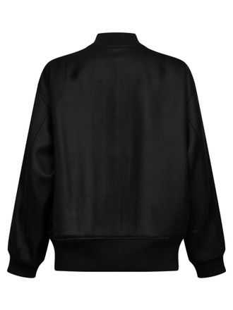 Blanca Vita Womens Bomber Jacket Bellica Black Wool