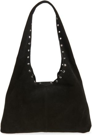 Rebecca Minkoff Industry Suede Slouchy Hobo Bag in Black at Nordstrom