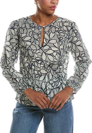 Velvet Velvet By Graham & Spencer Wynne Printed Voile Top