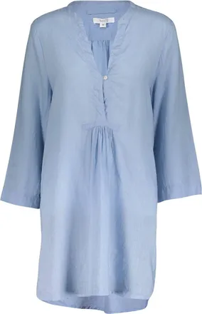 Guadalupe Design Womens Poppy Shirt Dress In Blue