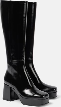 Gianvito Rossi Leather platform boots