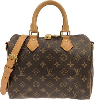 Louis Vuitton Marron Monogram Coated Canvas Boston Bag (Pre-Owned)