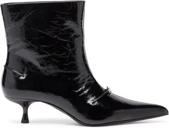 Diesel D-Ten & Half - Ankle boots in naplak leather - Ankle Boots - Woman - Black