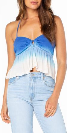 Roxy Magic Hour Ombr&eacute; Halter Top in Surf The Web Tie Dye at Nordstrom, Size X-Small